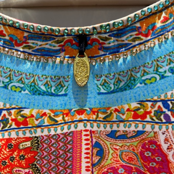 RUBY YAYA Rhinestones Unique Kimono Kaftan Dress Size S - Picture 5 of 8